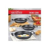 Chef Trend Cook 3 Lü Döküm Sahan Seti 18 Cm - 20 Cm - 22 Cm Siyah Rc-40