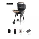 Cheffi Grillord-50 Kömürlü Barbekü Mangal (Döküm Izgara, Önlük Ve Kılıf Hediyeli)