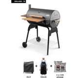 Cheffi Grillord-75 Kömürlü Barbekü Mangal (Önlük + Kılıf ve Kömür Hediyeli )