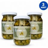 Chefline Cheflıne Kapari Çiçeği 185 gr x 3 Adet | Kapari Turşusu | Salata ve Meze Için