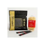 Chefline Sushi Nori Yosun Yaprağı 50'li + Egg Noodle 350g Çin Eriştesi + Hediyeli BAMBU STİCK