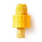 Chef'n Cob mısır soyucu, barbekü için mısır koçanı soyucu, mutfak yardımcısı seti, mısır kesici bıçak, mısır soyma makinesi, plastik, sarı, 7 x 5 cm