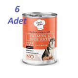 Chef's 6x400 gr Choice Kıyılmış Somonlu ve Pirinçli Yetişkin Köpek Konservesi