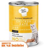 Chefs Cchoice 400 gr Pate Chicken Tavuklu Tahılsız Ezme Kedi Yaş Maması