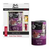 Chef's Choice 24x400 gr Tahılsız Biftekli Ezme Kedi Mama