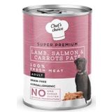 Chef's Choice 400 gr Kıyılmış Kuzulu ve Somonlu Köpek Konservesi