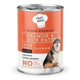 Chef's Choice 400 gr Tahılsız Somonlu Pirinçli Ezme Köpek Konservesi