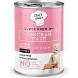 Chef's Choice Kıtten Chicken Pate Tavuklu Kıyılmış Yavru 400 gr Kedi Maması
