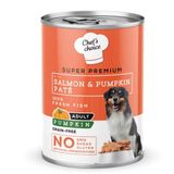 Chef's Choice Tahılsız Somonlu Balkabaklı Ezme Konserve 400 gr Köpek Maması