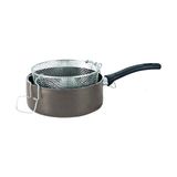 Chefs Onyx Teflon Patates Cips Kızartma Tenceresi 22 cm - Gri