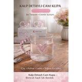 Chefstar 2 Adet Kalpli Cam Kupa Bardak - Boncuk Saplı
