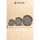 Chefstar 3'LÜ DEKORATİF SERVİS TEPSİSİ KULPLU MASA ÜSTÜ SUNUM TEPSİSİ MUTFAK VE SOFRA İÇİN FARKLI ŞEKİLLER