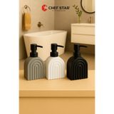 Chefstar KÜÇÜK BOY MODERN TASARIM DEKORATİF SIVI SABUNLUK – SİYAH / BEYAZ / GRİ RENK SEÇENEKLERİ