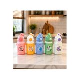 Chefstar Sevimli Tavşan Pipetli Paslanmaz Çelik Çocuk Termos Suluk – 500 Ml | Askılı Karışık Renk Gönderilmektedir.
