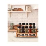 ChefTaste Spice X 10 Lu Baharatlık Takımı Ahşab Standlı 10 Lu Merdiven Baharatlık Takımı