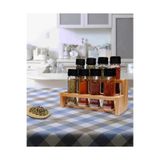 ChefTaste Spice X 8'li Baharatlık Takımı Ahşap Standlı Merdiven Baharatlık