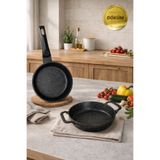 CHEFTİME 2'li Tava Seti 22cm Sahan&20cm Derin Tava