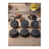 CHEFTİME 6'lı Siyah Mini Tart Kalıbı
