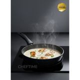 ChefTime Premium Döküm Mini Sos Tavası 14 cm - Siyah