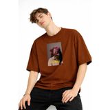 Chekich Blurry - Oversize Erkek Tişört KAHVE