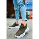 Chekich CBT Low Top Lace Up Haki Günlük Erkek Ayakkabı