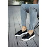 Chekich CH002 - Rbt Loafer Verniciata Erkek Ayakkabı Sıyah - Siyah