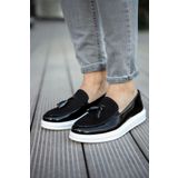 Chekich CH002 RBT Loafer Verniciata Siyah Erkek Günlük Ayakkabı