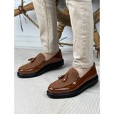 Chekich CH002 RST Loafer Verniciata Kahverengi Erkek Ayakkabı