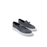 Chekich CH127 Cbt Loafer-X Antrasit Renk Kalın Taban Loafer Model Erkek Klasik Ayakkabı