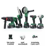 Chelikbei Beşli Set Ht350 (Budama Testeresi 10Mm Ç.mandren+S.sıkma+Ş.spral+Ş.hilti)
