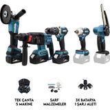 Chelikbei Beşli Set MK350 (Budama Testeresi 13MM Ç.mandren+S.sıkma+Ş.spral+Ş.hilti)