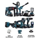 Chelikbei Chelikbei Onlu Set (led Işık + Kırıcı Delici Matkap+avuç Taşlama+somun Sıkma+vidalama+sunta Kesme+dekupaj+lazer Metre+oto Yıkama+çok Fonksiyonlu Avuç Taşlama)