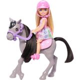 Chelsea™ Bebek ve Midilli Barbie Chelsea Bebek ve Oyuncak At Seti, Kask Aksesuarı Dahildir, Bebe�