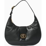 Chelsea Hobo Bag, Deri, Geniş ve Şık Günlük Çanta - Siyah