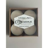 Chemdle Vanilya Kokulu Tealight Mum - Krem