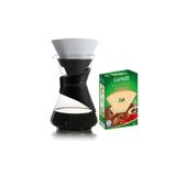 Chemex Bloom -flow Kahve Demleme Sürahisi-2-5 Fincan-siyah