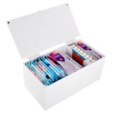 ChengFu Akrilik Manyetik Sıhhi Peçete Saklama Kabı, Dönem için Tampon Tutucu, Sıhhi Peçete Tutacağı, Banyo için Ped ve Tampon Tutucu, Sıhhi Peçete Dispenseri, Beyaz