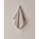 Chequer Pamuk Yüz Havlusu 50X80 cm Bej - 50 x 80 cm