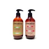 Cheratina 500 ml Protein Sütü + Nem ve Besleyici 500 ml Şampuan