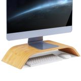CherHome Bambu Monitör Standı,Masa için Ergonomik Masa Monitörü Standı,Masaüstünüz için Bilgisayar Standı ve Monitör Yükseltici,Premium Bambu Monitör Standı Yükseltici,,