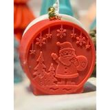 CHERIECHIC Home Yılbaşı Topu Tekli Mum 2 | Christmas Koleksiyonu - Kırmızı - Seçenek/ Adet