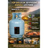 Chermik Manyetik Gaz Seviye Göstergesi LPG Tüp Ölçer Karavan Kamp Aksesuarı MKMP-0062