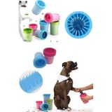 CHERMIK Silikon Jel Fırçalı Kedi Köpek Pati Ayak Yıkama Kovası (küçük)