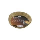 Chermik Yakut-11583 (25Pcs) (Büyük=Taban 19.5Cm-Ağız:25Cm) (Tabak Model) (Yuvarlak) Air Fryer Pişirme Kalıp (Kağıt) (200℃Dynklı)*150
