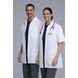 Cherokee 1373 Erkek ve kadın unisex fermuarlı doktor / hemşire önlüğü - Beyaz - XL