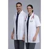 Cherokee 1373 Erkek ve kadın unisex fermuarlı doktor / hemşire önlüğü - Beyaz