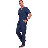 Cherokee Core Stretch WWE4743 – WWE4243 Erkek Scrubs Takım – İthal, Dayanıklı Modern Tasarımlı Doktor Hemşire Forması - Lacivert