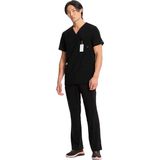 Cherokee Infinity CKE900A – CKE200A Erkek Scrubs Takım – İthal, Şık Görünüm ve Ultra Konfor Sunan Doktor Hemşire Forması - Siyah - 3XL