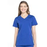 Cherokee Kad n Scrubs Top Workwear Profesyoneller Mock Wrap WW655, Galaksi Mavisi, S