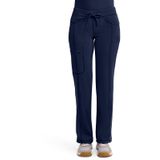 Cherokee Kadın Kasack Pantolon Low Rise - Tıbbi İş Kıyafeti - İpli - Düz Pantolon Bacak, Lacivert, S
